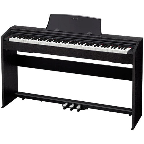 Casio PX-770 Privia 88-Key Digital Piano w/ Cabinet Stand & Pedals - Black