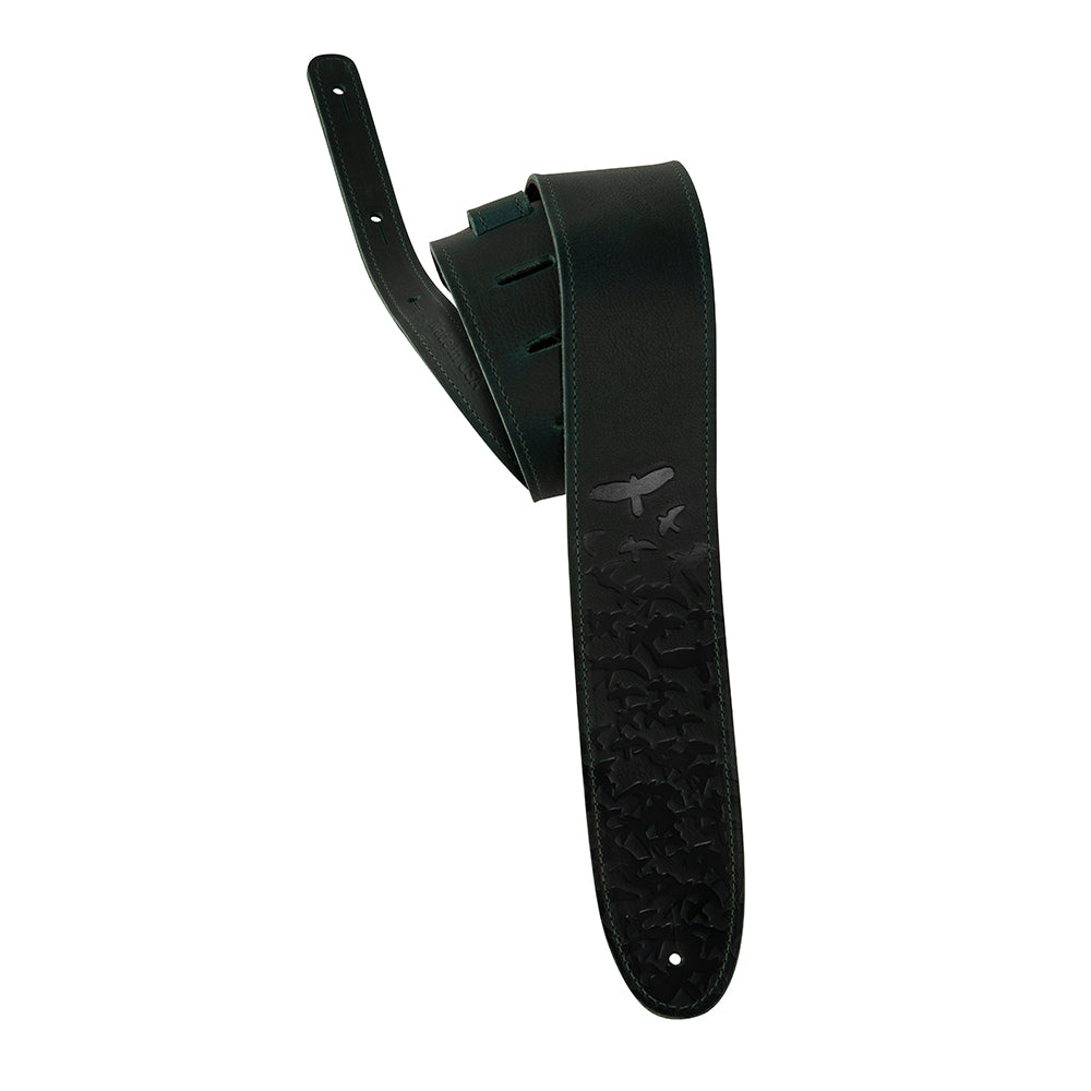 PRS 2.5" Leather Bird Swarm Strap, Green