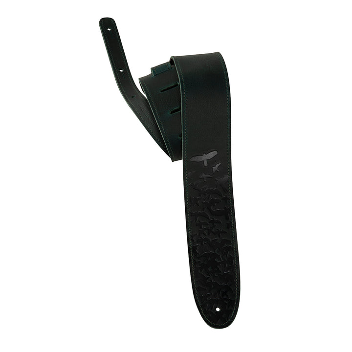 PRS 2.5" Leather Bird Swarm Strap, Green