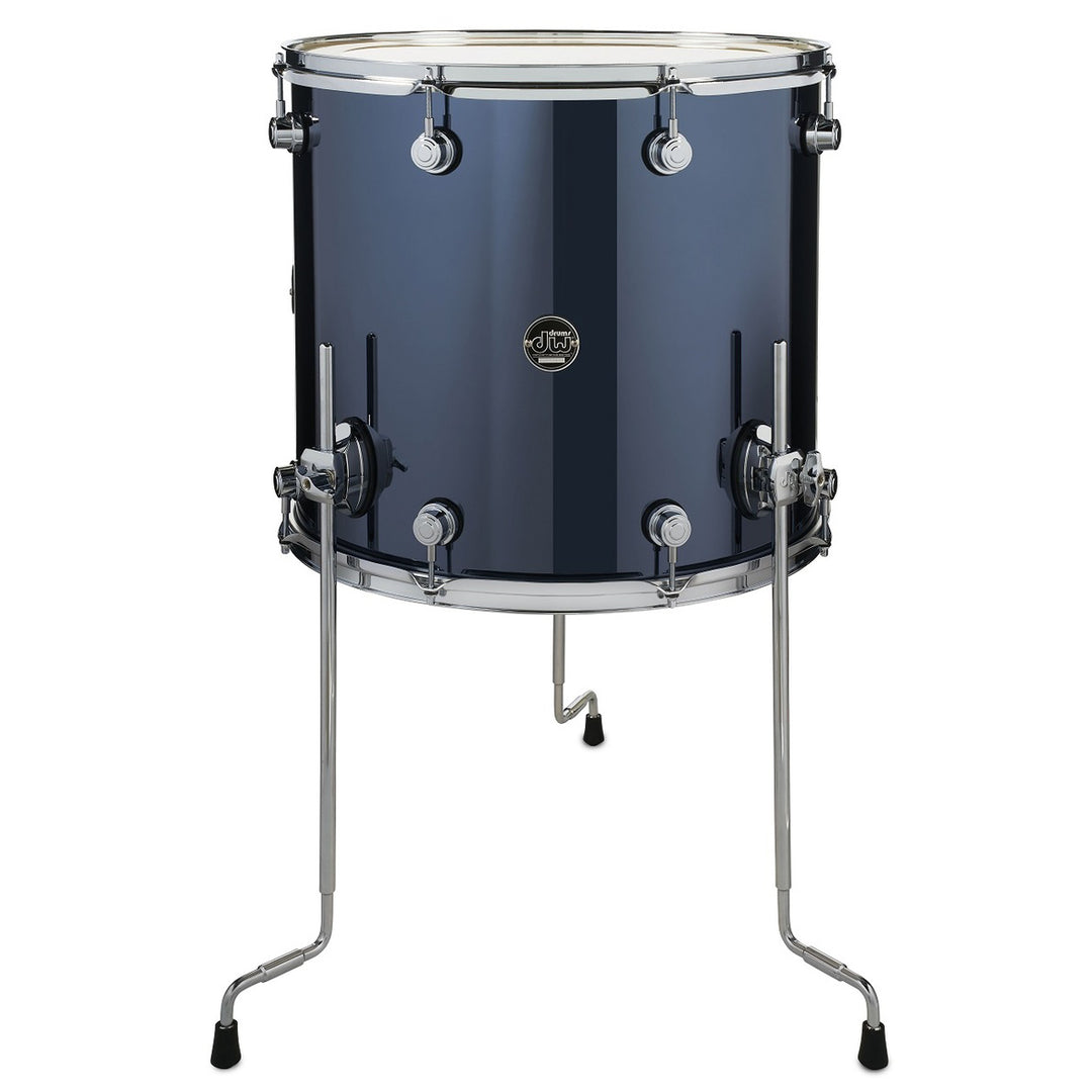 DW Performance Series Floor Tom 16x18 Finish Ply - Chrome Shadow