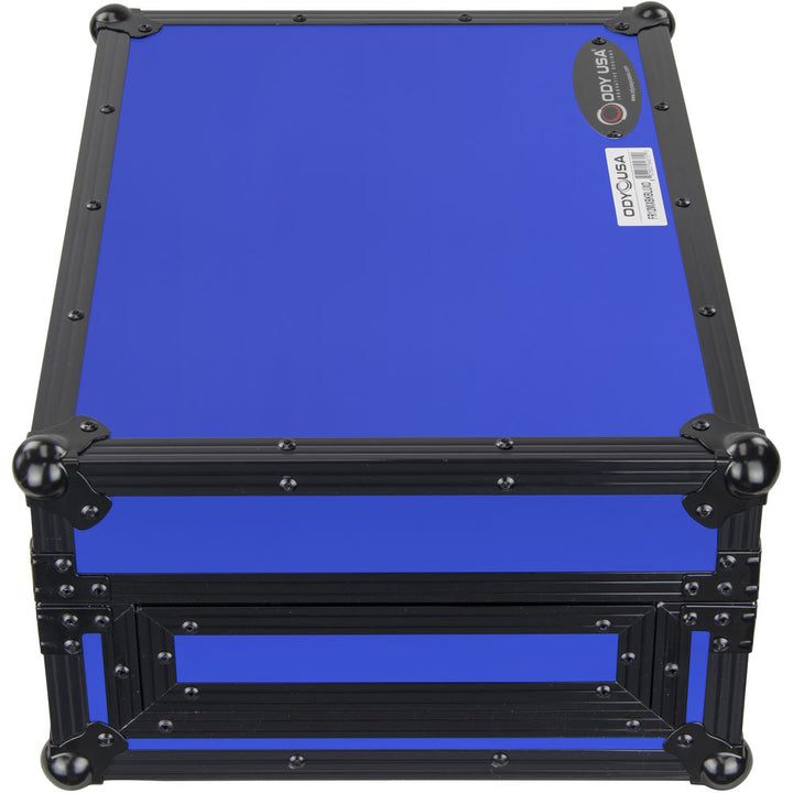 Odyssey FR12MIX Universal 12” Format Extra Deep DJ Mixer Case - Black on Blue