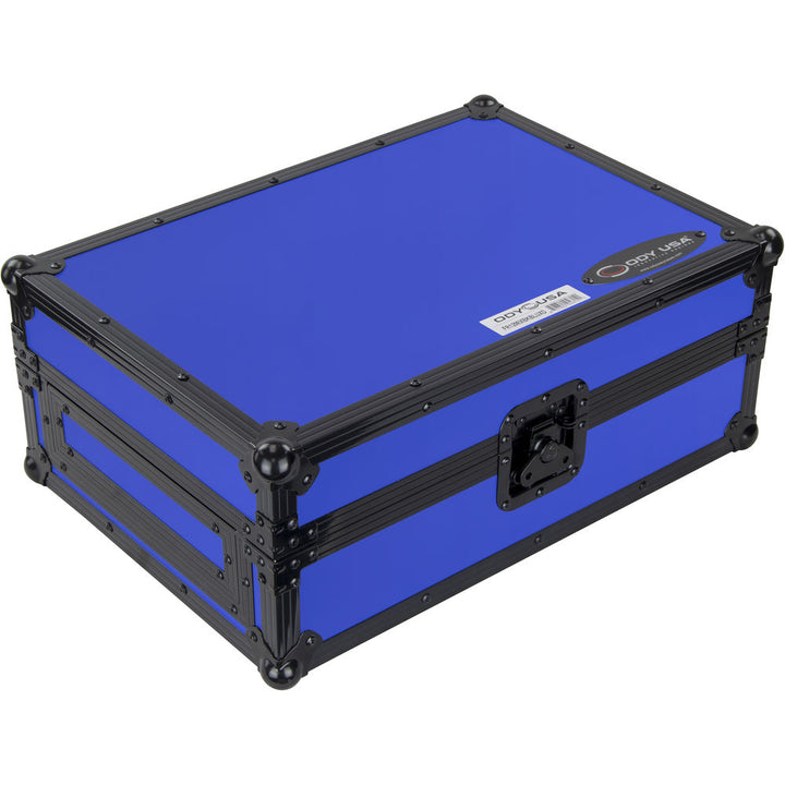 Odyssey FR12MIX Universal 12” Format Extra Deep DJ Mixer Case - Black on Blue