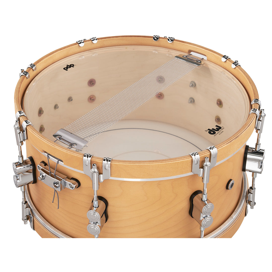 PDP Concept Maple Classic 6.5x14 Snare Drum - Natural Stain w/ Natural Stain Hoops