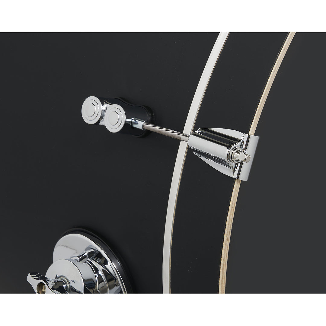 PDP Concept Maple Finish Ply CM Bop Kit Shell Pack w/ Chrome Hardware (14x18 w/ BDM, 8x12, 14x14FT) - Satin Black