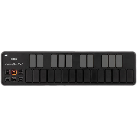 Korg nanoKEY2 Slim-Line USB MIDI Controller (Black)