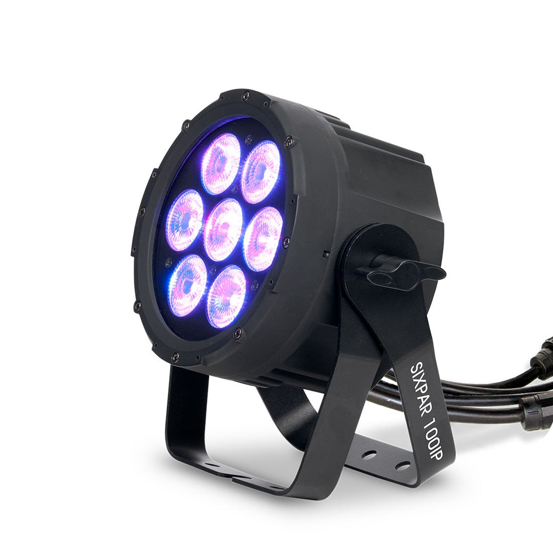Elation SIXPAR-100IP - 7 x 12W 6-in-1 Outdoor Par Up Light w/RGBAW & UV -IP65
