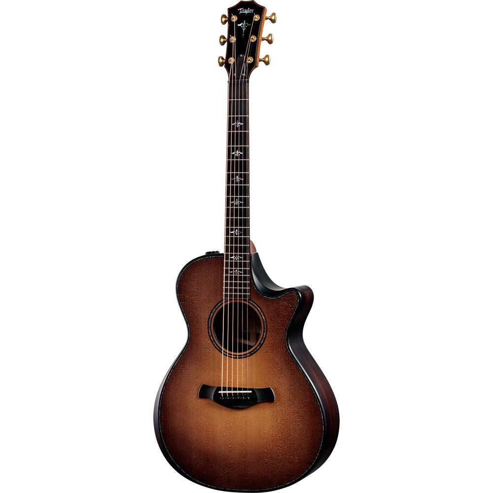 Taylor Guitars Builder's Edition 912ce WHB, Indian Rosewood Back and Sides, West African Crelicam Ebony Fretboard, Expression System ® 2 Electronics, Beveled Cutaway with Taylor Deluxe Hardshell Brown Case