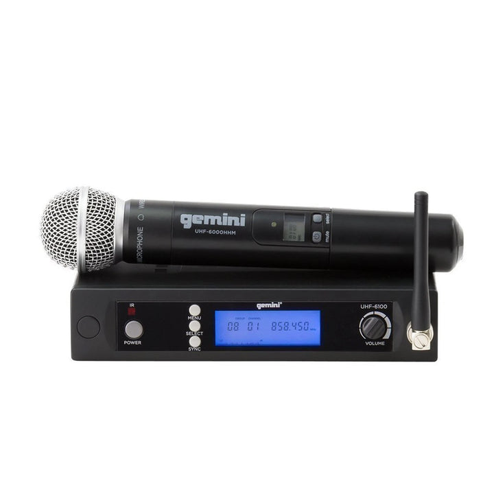 Gemini UHF-6100M Single-Channel UHF Wireless Microphone System - Handheld Vocal
