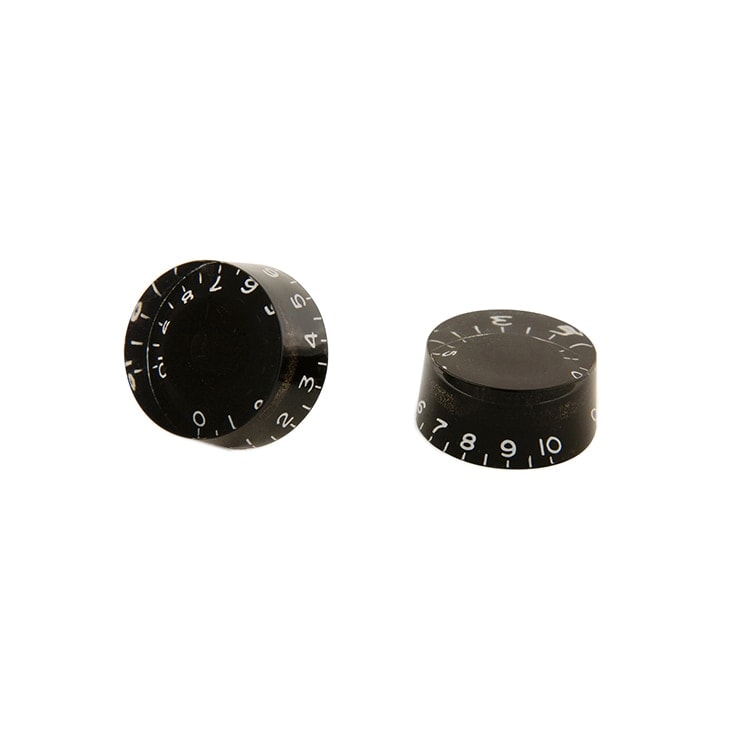Gibson Round See Through Speed Knob Set - Black