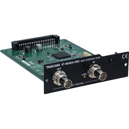 Tascam IF-MA64/BN 64-Channel MADI Coaxial Interface Card for DA-6400 64-Channel Recorder