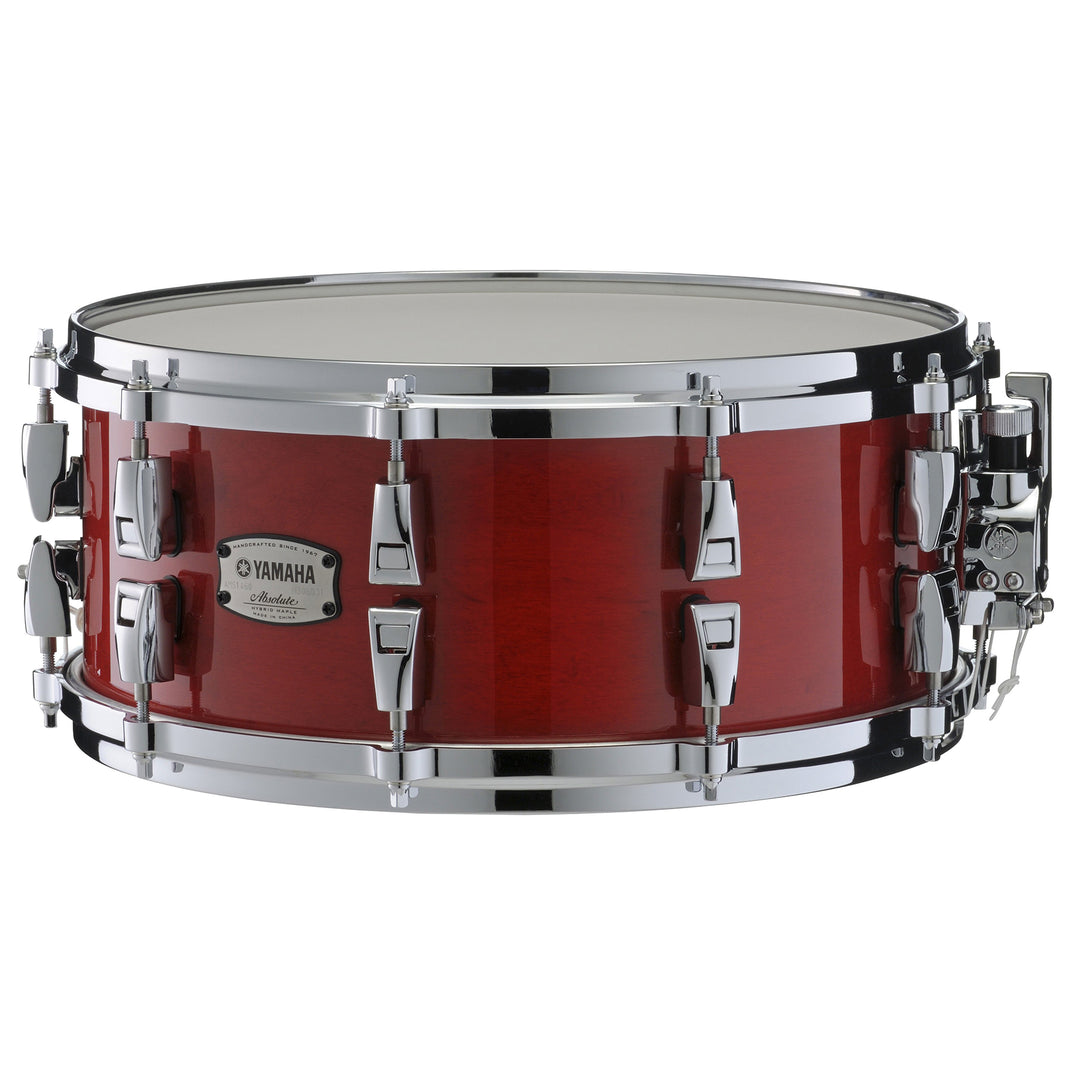 Yamaha AMS1460 Snare Drum Absolute Hybrid Maple 14” x 6” - Red Autumn