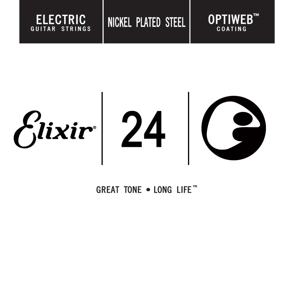 Elixir 16224 Electric Guitar String OPTIWEB .024