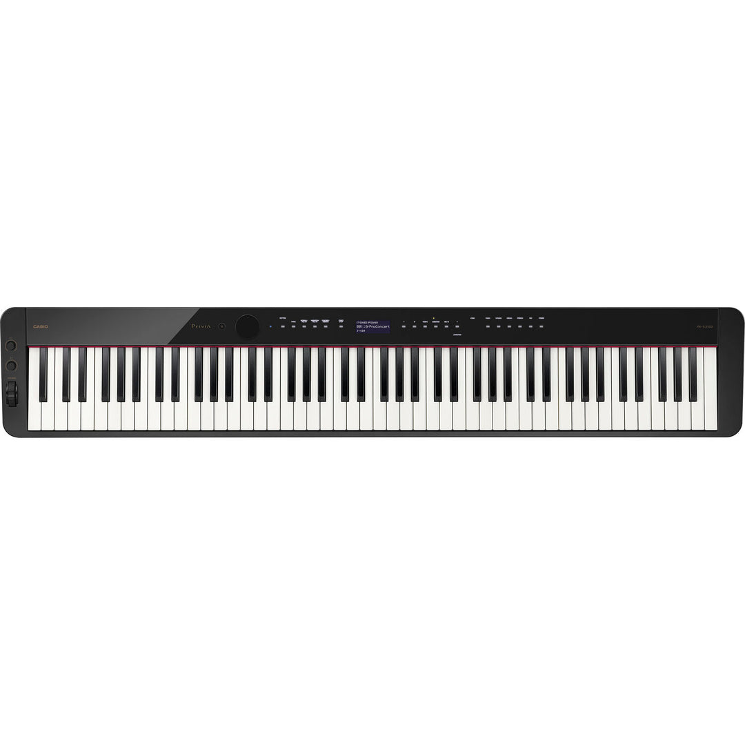 Casio PX-S3100 Slim 88-Key Digital Piano Smart Scaled Hammer Action - Black