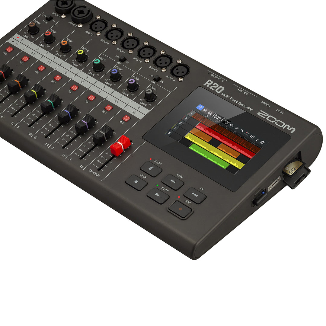 Zoom R20 Multi Track Recorder Interface Controller Sampler