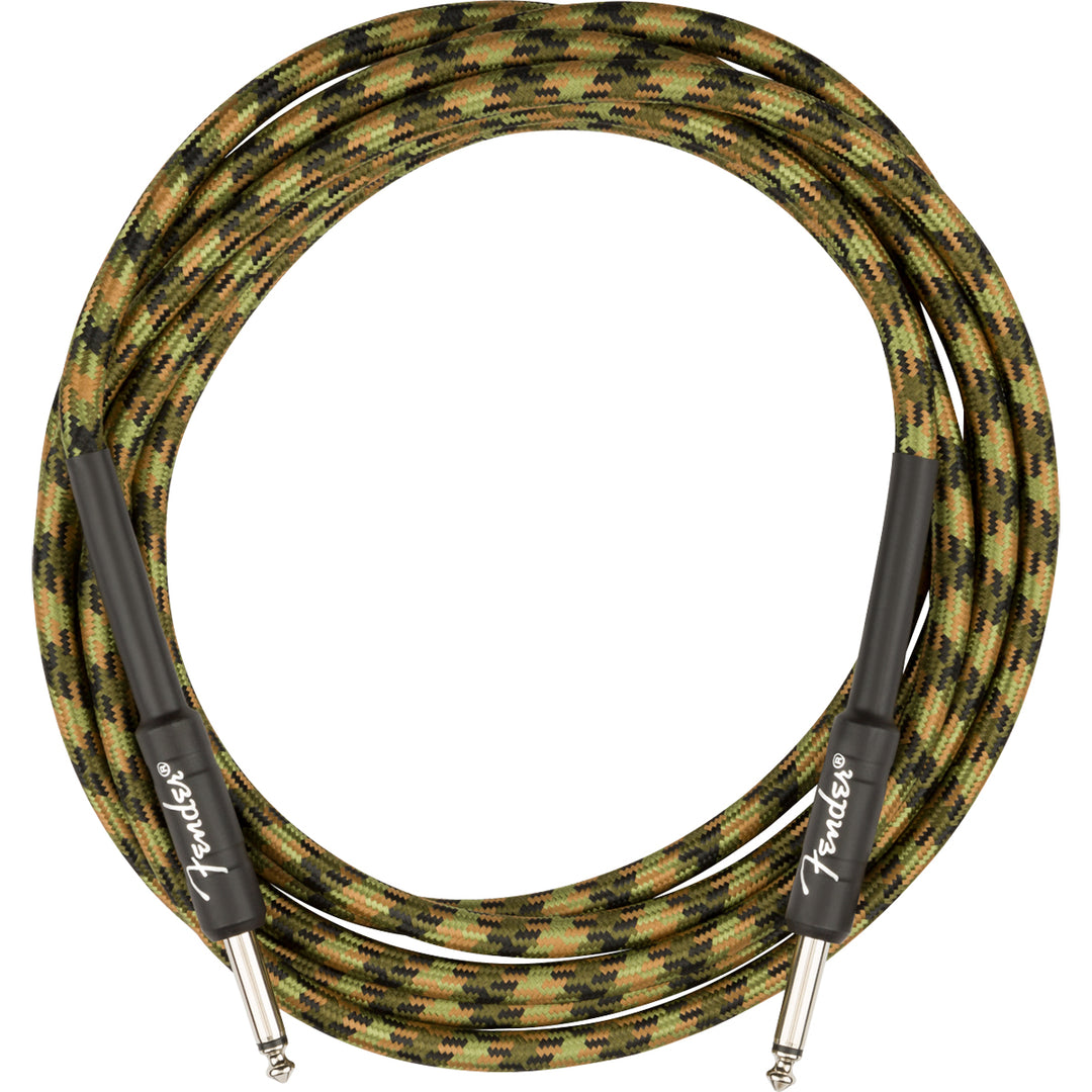 Fender Professional Series Instrument Cable 10 Straight/Straight - Woodland Camo