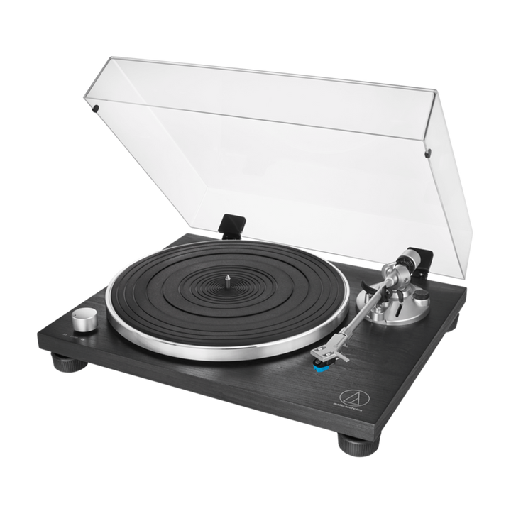 Audio-Technica Consumer AT-LPW30BKR Fully Manual Belt-Drive Turntable - Black