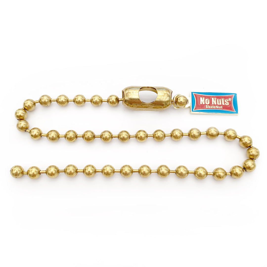 No Nuts 7001- No Nuts Sizzle Nut 12" Brass Rivet Effect