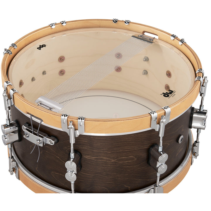 PDP Concept Maple Classic 6.5x14 Snare Drum - Walnut Stain w/ Natural Stain Hoops