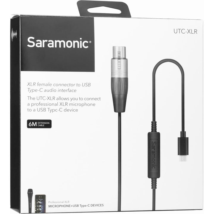 Saramonic UTC-XLR Female XLR to USB Type-C Microphone Interface Cable - 19.7’