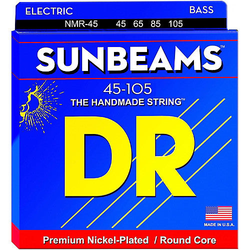DR Strings NMR-45 (Medium) - SUNBEAM  - Nickel Plated Bass: 45, 65, 85, 105