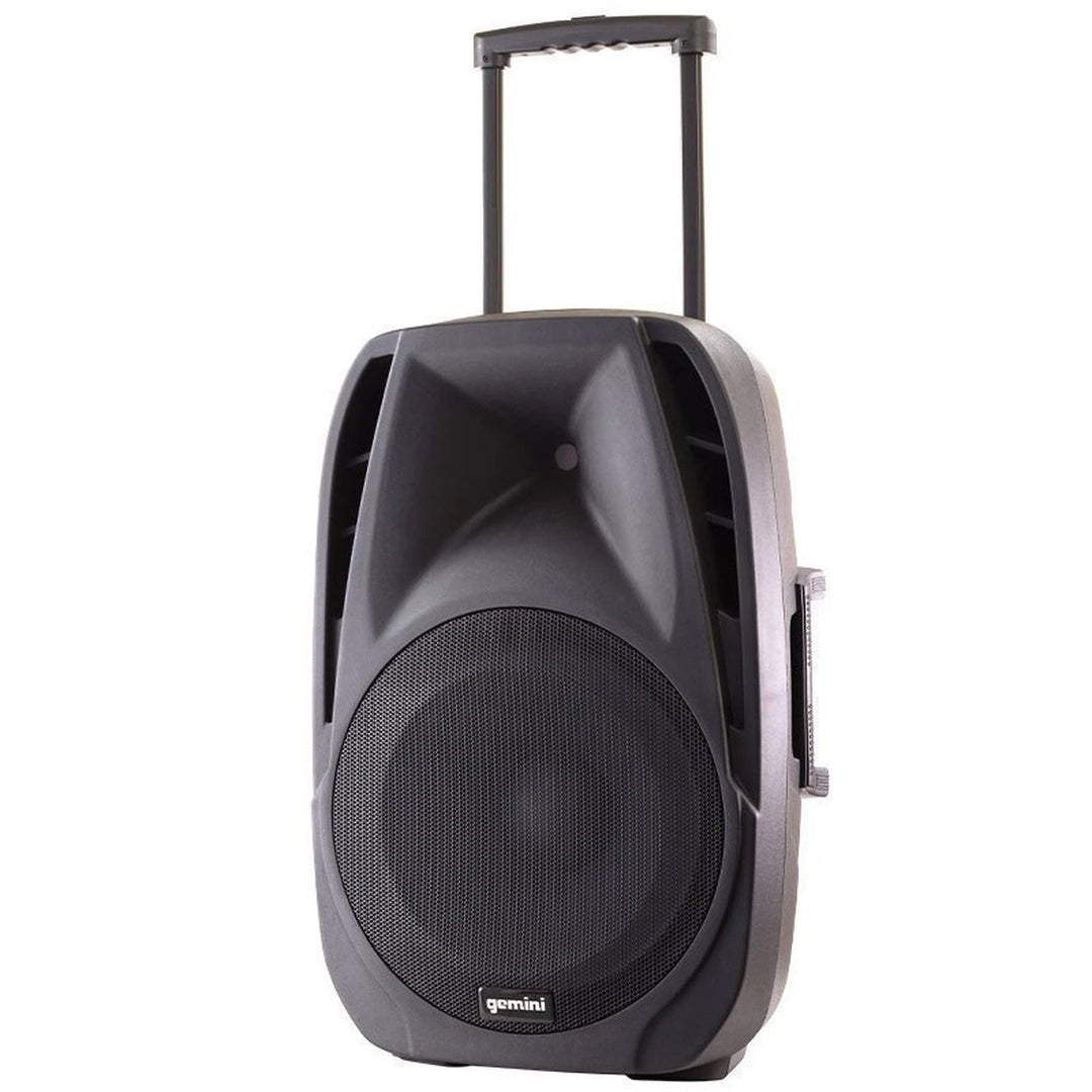 Gemini ES-15TOGO Mobile 15” PA System w/ Bluetooth & Wireless Microphones