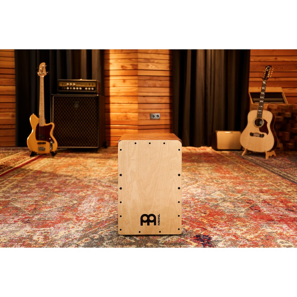 Meinl Percussion- SC80AB-B Snarecraft Cajon 80, Baltic Birch, Almond Birch