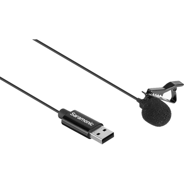 Saramonic SR-ULM10 Omnidirectional USB Lavalier Microphone - 6.5’ Cable