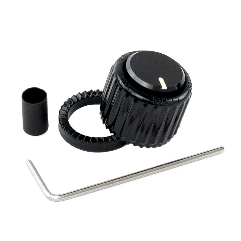 D'Addario Loknob Plastic Knob - Large, Black