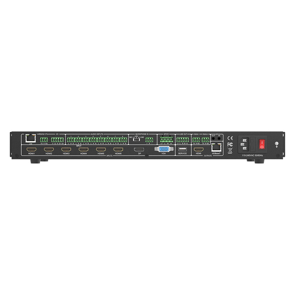BZBGEAR - 8x2 18Gbps UHD Seamless Presentation Switcher with HDBaseT