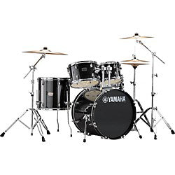 Yamaha Absolute Hybrid Maple 5-Piece Drum Kit 18” Bass w/ HW780 Hardware - Solid Black