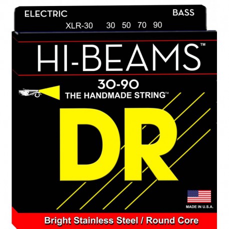DR Strings XLR-30 (Extra Light) - HI-BEAM  - Stainless Steel: 30, 50, 70, 90
