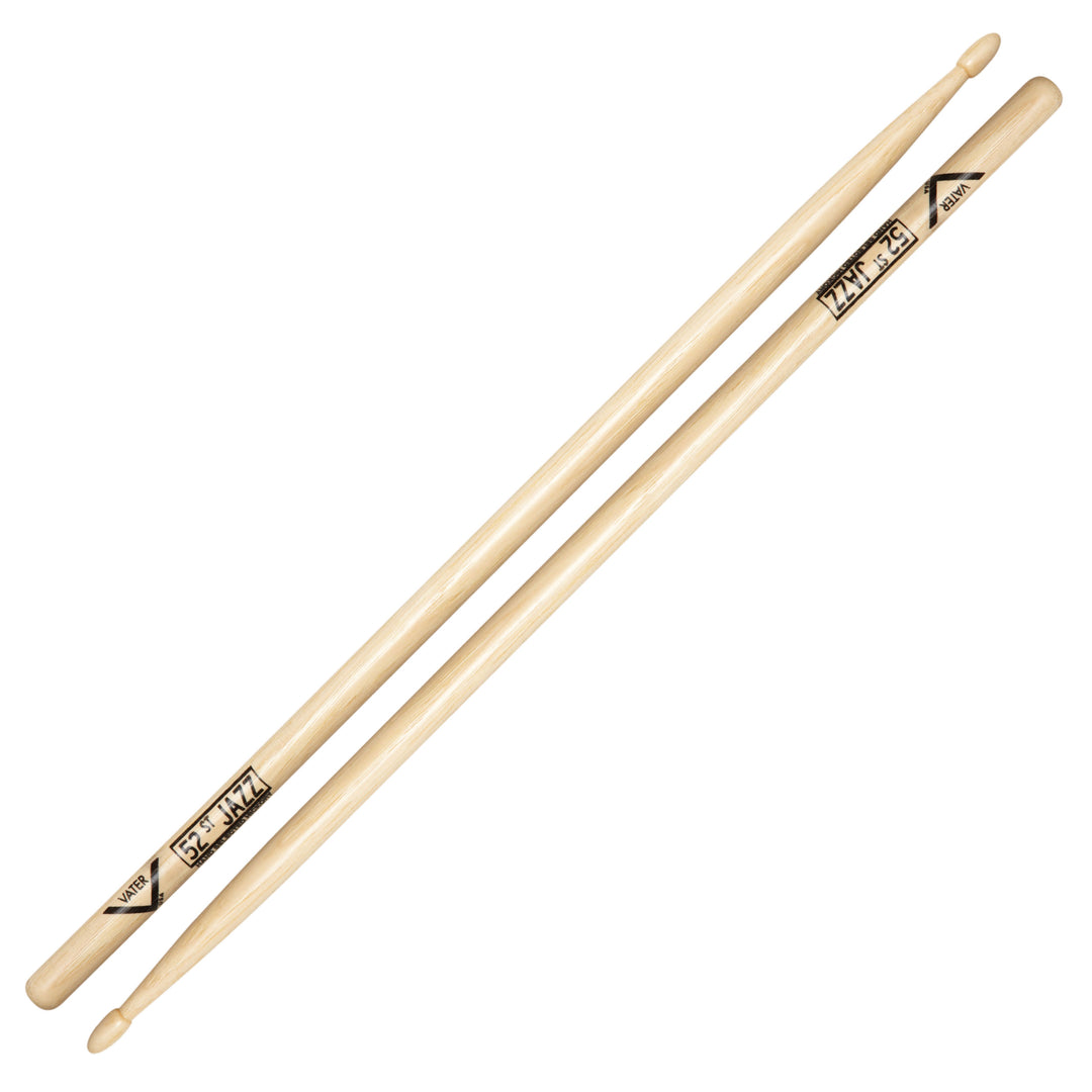 Vater VH52JW - Vater American Hickory 52nd Street Jazz-Wood Tip Drumsticks