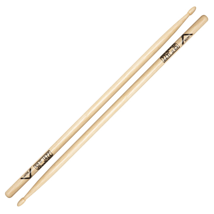 Vater VH52JW - Vater American Hickory 52nd Street Jazz-Wood Tip Drumsticks