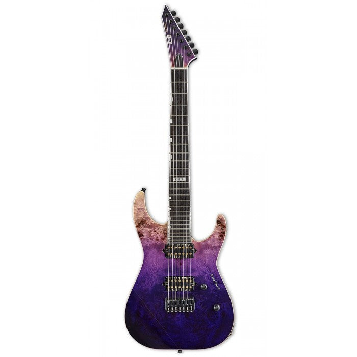 ESP E-II M-II 7-NT 7-String Electric Guitar (Purple Natural Fade)