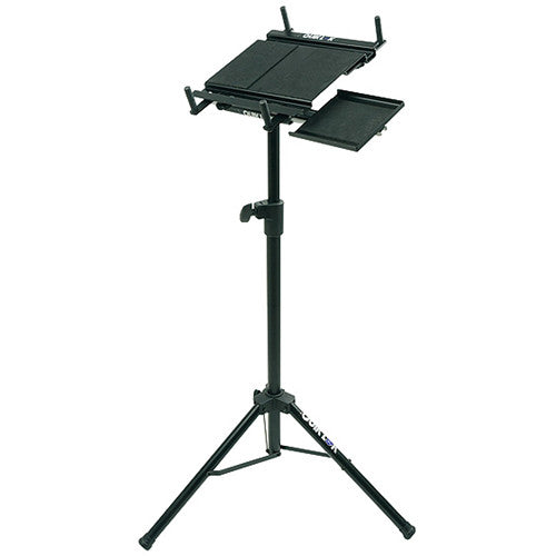 Quiklok LPH-003 Free Standing Tripod laptop stand, pull-out mouse tray, top/bottom anchors