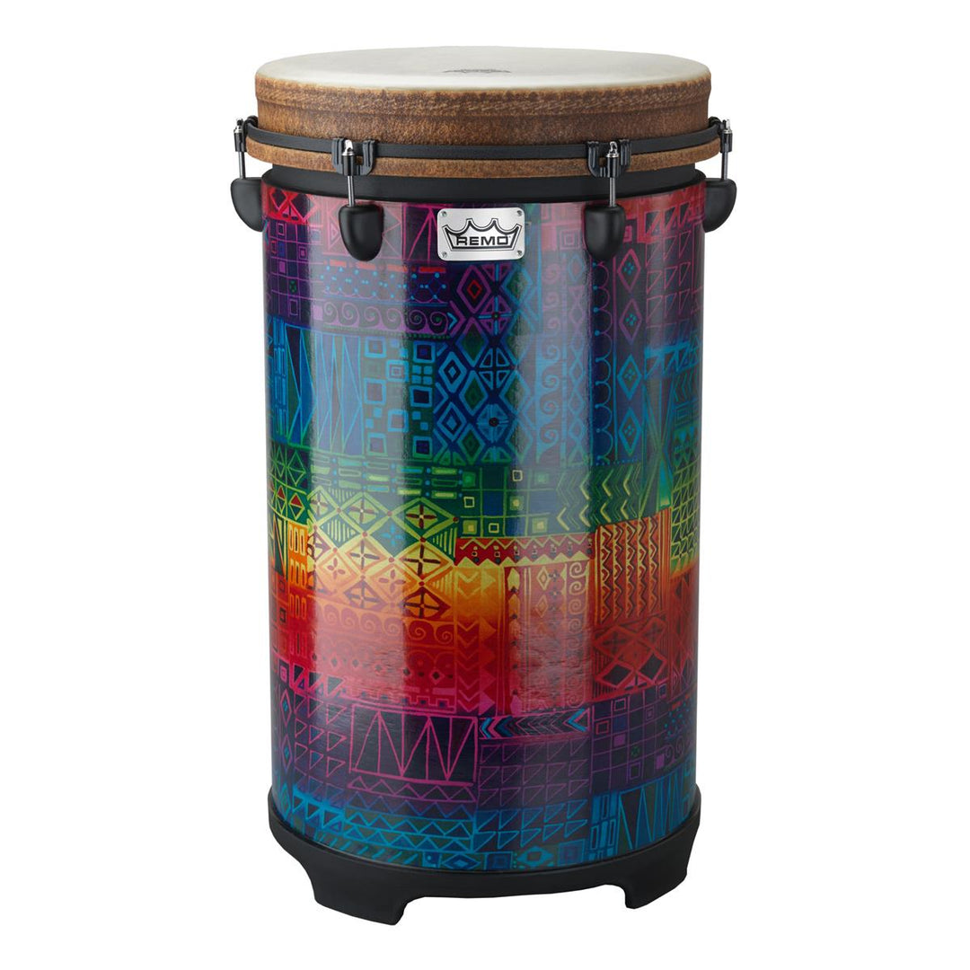 Remo TU-1114-17 - 14" x 27" Tubano, Drumkey Tuned - Fabric Rainbow