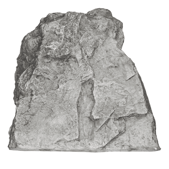 Rockustics 8" two-way outdoor rock speaker - Gray w/ Transformer