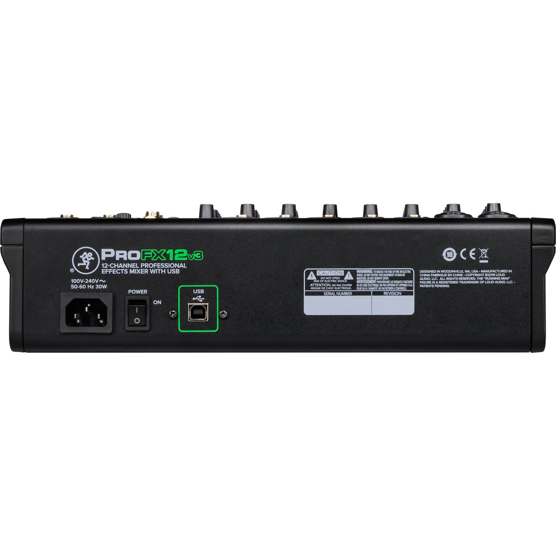 Mackie ProFX12v3 12-Channel Mixer w/ FX and USB Interface ProFX v3