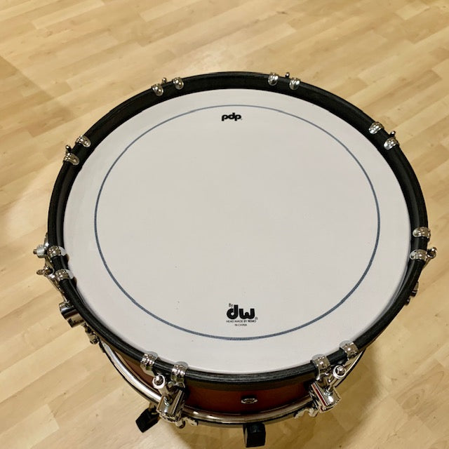 PDP Concept Maple Classic 6.5x14 Snare Drum - Ox Blood Stain w/ Ebony Stain Wood Hoops
