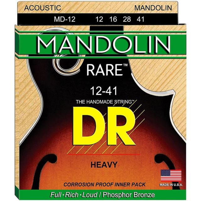 DR Strings MD-12 (Bluegrass) - MANDOLIN:   12, 16, 28, 41