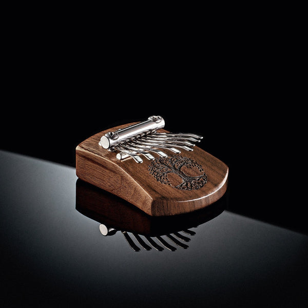 Meinl KL801TOL- Meinl Sonic Energy Mini Kalimba, 8 Note, Black Walnut, Tree of Life
