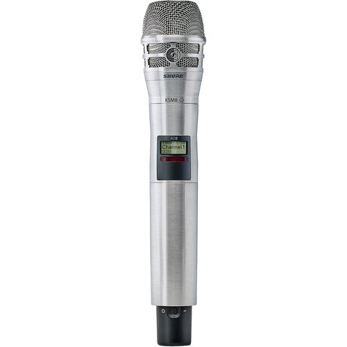 Shure AD2/K8N-G57 Handheld Transmitter w/ KSM8 Dualdyne Cardioid Microphone - Nickel