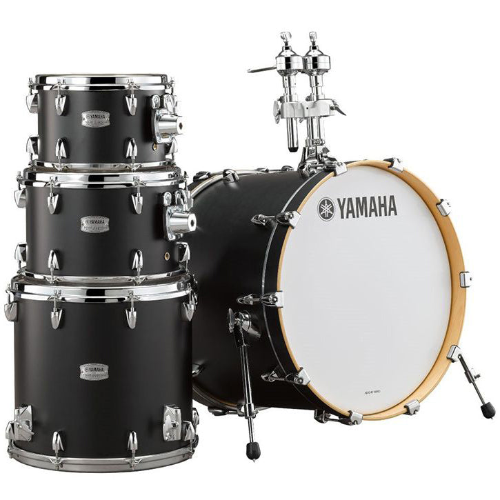 Yamaha Tour Custom Maple 4-Piece Shell Pack 22” Bass Drum (No Snare) - Licorice Satin