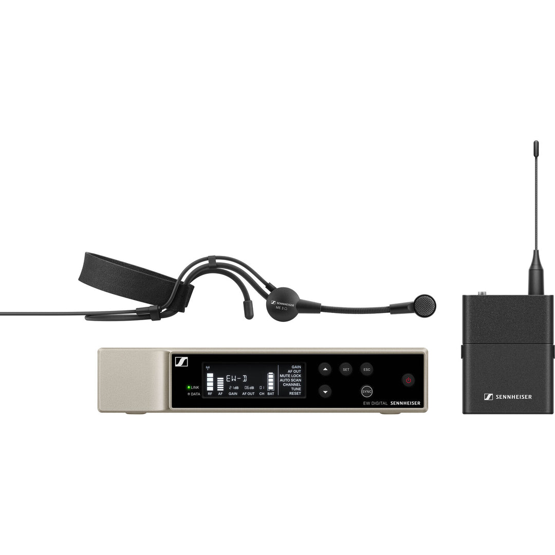 Sennheiser EW-D ME3 SET Digital Wireless Cardioid Headset Microphone System (R1-6: 520 to 576 MHz)