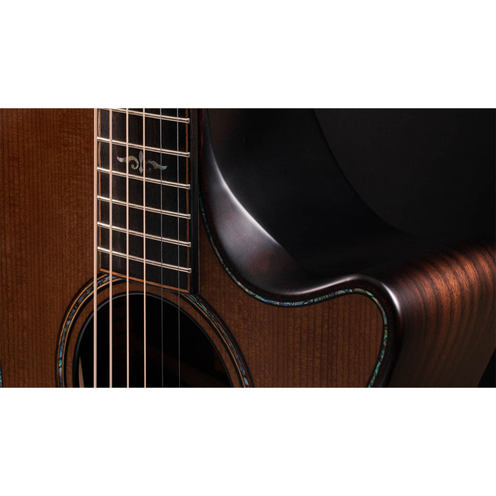 Taylor Guitars Builder's Edition 912ce WHB, Indian Rosewood Back and Sides, West African Crelicam Ebony Fretboard, Expression System ® 2 Electronics, Beveled Cutaway with Taylor Deluxe Hardshell Brown Case
