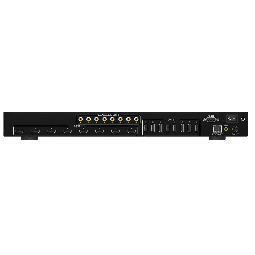 BZBGEAR - 8X8 4K UHD 18Gbps HDMI Matrix with Audio Extractor & ARC