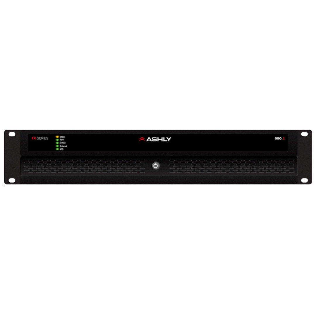 Ashly 2U DSP Amplifier 2 x 500W/400W @ 4/8 Ohms, 1 x 1000W @ 70V