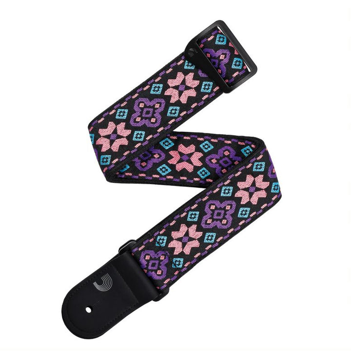 D'Addario Eco-Comfort Strap Line Extensions 50MM REC WVN OUTRUN, RETRO