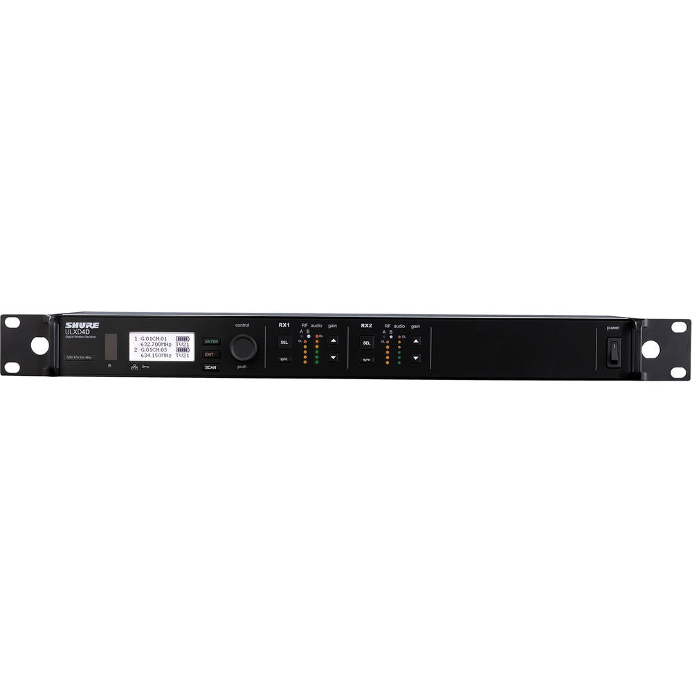 Shure ULXD4D-V50 Dual-Channel VHF Digital Wireless Receiver 174 to 216 MHz