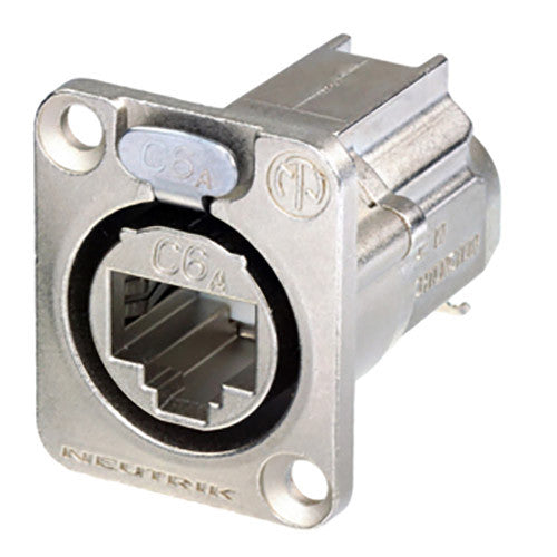 Neutrik NE8FDX-P6 - Nickel EtherCon Jack -Cat6A -Feedthrough